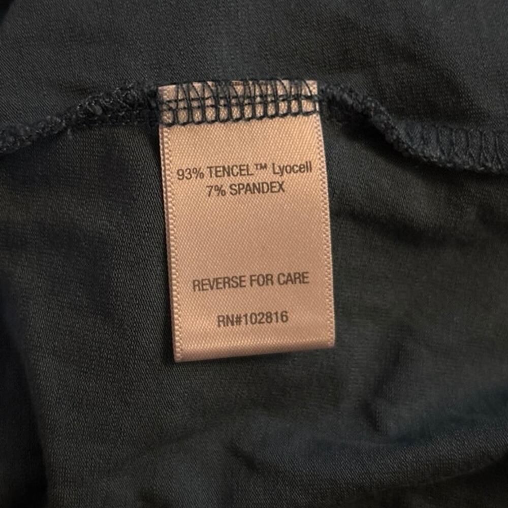 Garnet Hill Size XS V Neck Tie Sleeve Dress Tencel Mini Teal - Picture 5 of 6